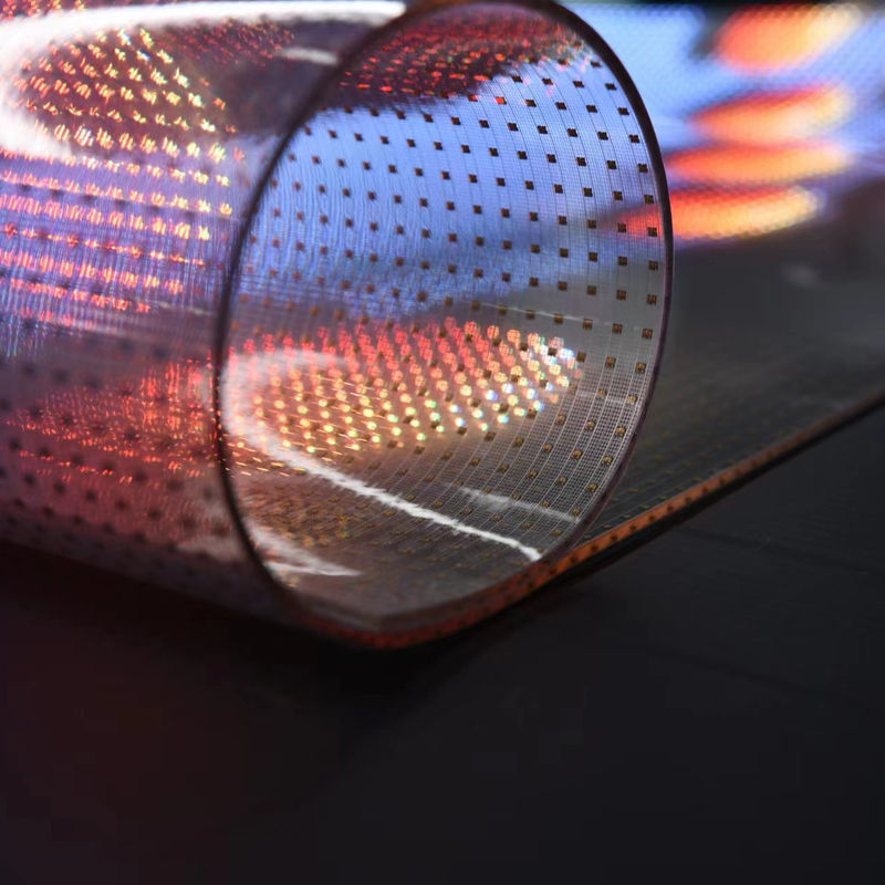 Binnen waterdicht doorzichtig LED-bord, veelkleurig LED-doorzichtig film scherm