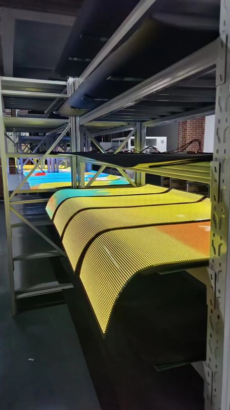 Binnen waterdicht doorzichtig LED-bord, veelkleurig LED-doorzichtig film scherm