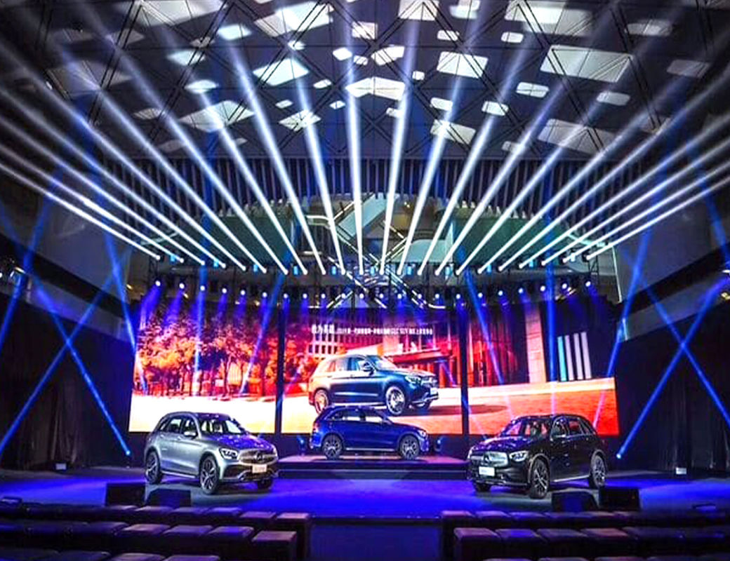 P2.97 64x64 Huur LED-scherm SMD1921 Volkleurig voor het podium