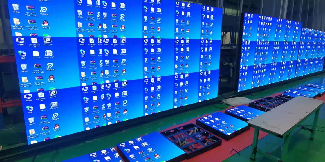 Multicolor Indoor LED Wall Screen Panel P3.91 P5.95 Vaste installatie