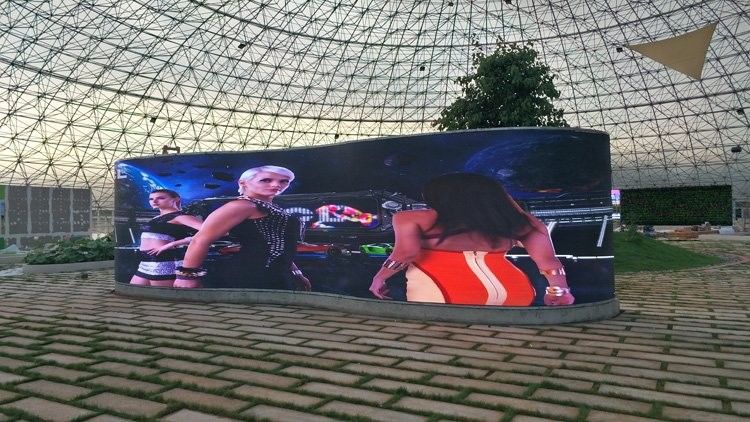 Waterdicht P3.91 LED-videowandscherm Multicolor voor binnen en buiten
