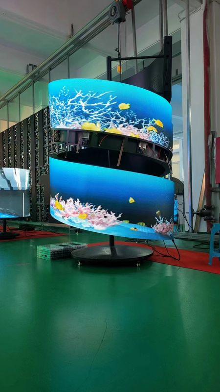 3840HZ gebogen concert video muur, SMD1515 LED-scherm voor podiumshow
