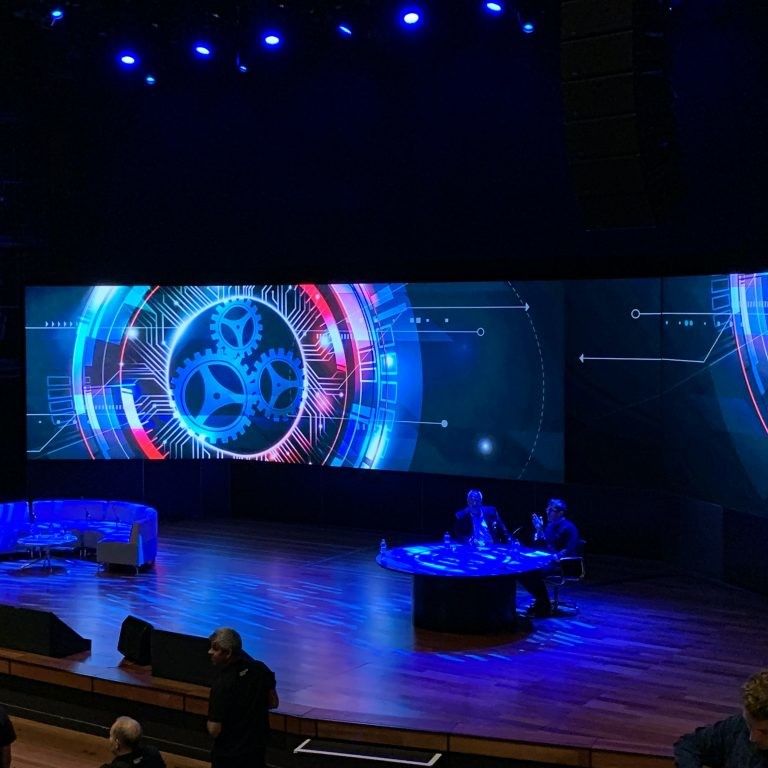 Stabiel SDK LED-scherm op het podium, multifunctionele video-muurconcert