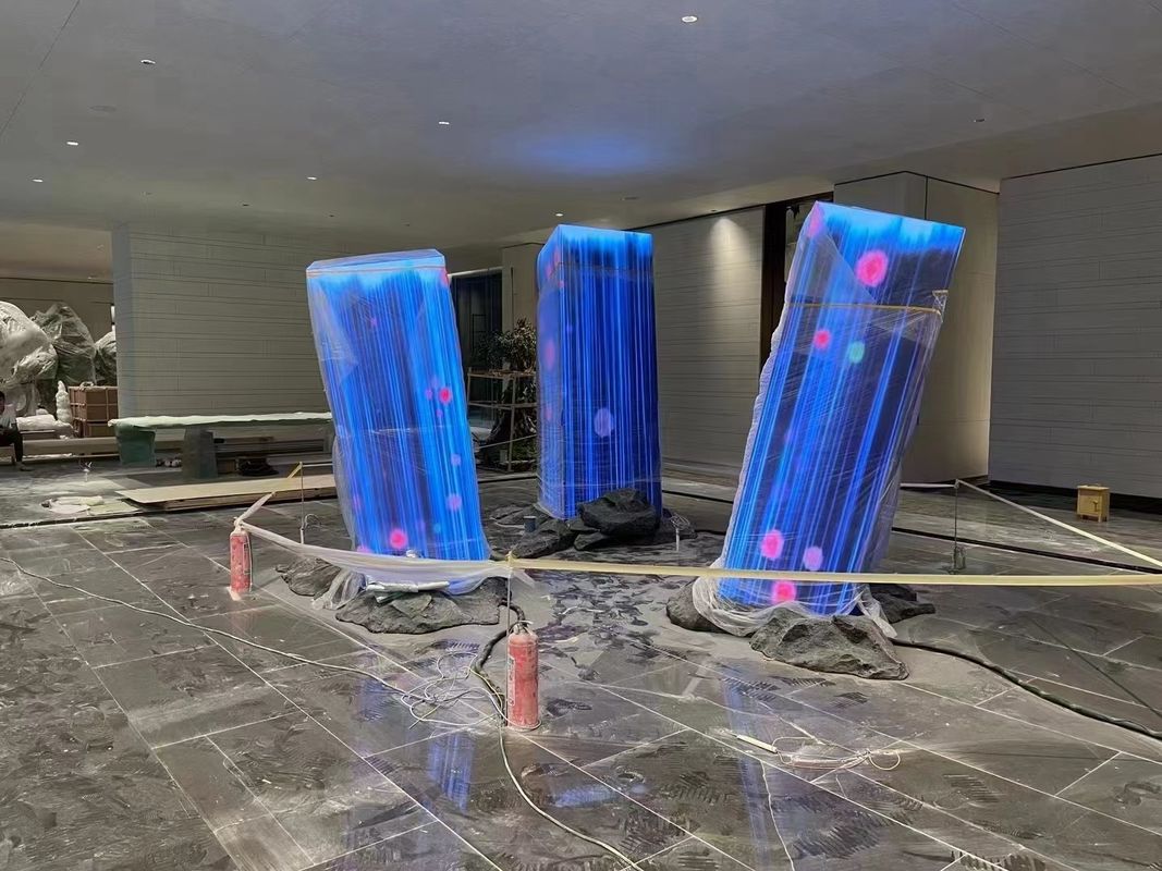 Naadloze hoek gebogen LED video muur, tentoonstelling LED-display zachte module